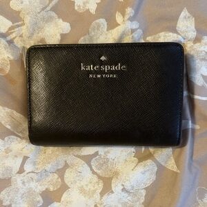 Kate Spade Black Textured Wallet